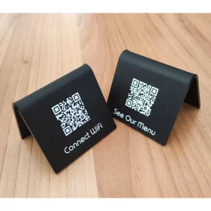 Free Standing Price Display Mini Acrylic Menu Stands Acrylic Table Signs
