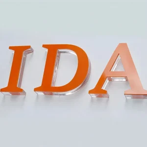 Freestanding 3D Acrylic Crystal Letters Custom Name Sign for Wedding Backdrop and Birthday Party Event Decoration