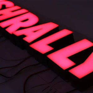 Front Lit Boundless Sign Letter LED Acrylic Letter Face and Back Lit Acrylic Sign for Stores