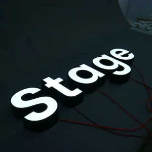 Front Lit Letters for Office Outdoor Custom 3D LED Illuminated Letters for Wall Shop Store Front LED Trimless Channel Letters