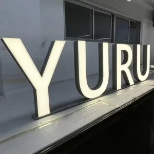 Front-Lit Trimless Stainless Steel Channel Letters LED IP65 Waterproof for Restaurant Retail Store Sign Companies