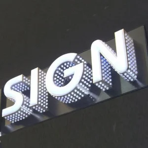 Front Lit and Edge Lit Letter Customized Size Color Outdoor Lettering Letter Led