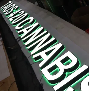 Front and Backlit Signage LED Illuminated Sign 3D LED Letters