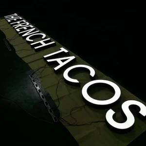 Front-lit LED Channel Letters Waterproof Shop Logo