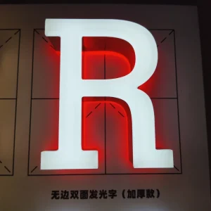 Frontlit LED Signboard PVC Glass Backlit Channel Illuminated Signage for Shop Name Display Front Use in Office