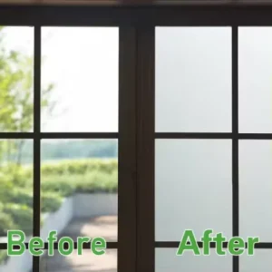 Frosted Film for Door Window of Privacy for Bathroom Office Glass Film