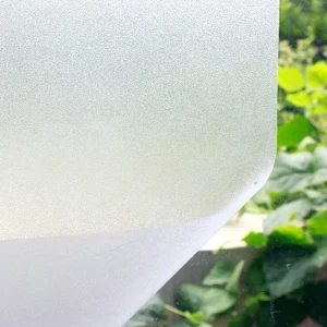 Frosted Glass Film Self Adhesive Decorative PET 2 Mil Thickness Modern Design for Home Office Windows & Doors
