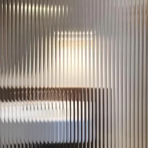 Frosted Reeded Glass Film Decorative Film 3D Glass Stickers for Window Door