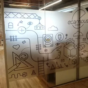 Frosted Sticker for Glass Window Decoration Keep Office Privacy Frosted Window Sticker