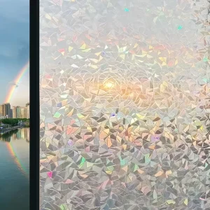 Frosted Window Glass Film Light Transmitting but Not Transparent Privacy Window Sticker Anti View Decorative Glass Film