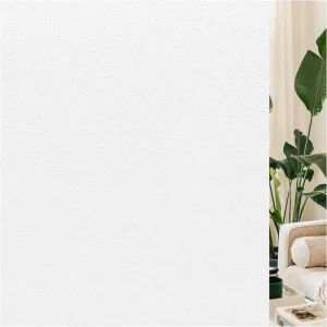 Frosted Window Privacy Vinyl Sticker Non Adhesive Static Cling Removable Frosted Glass Film Window Decor