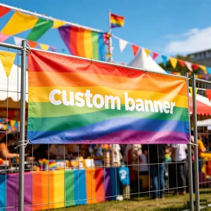 Full Color Fabric Banner Custom Logo Slogan For Commercial Promotions Holiday Party Indoor Outdoor Hanging Displays