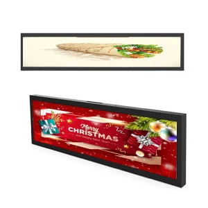 Full HD Wall Mount LCD Advertising Screen with Digital Signage Media Player for Elevator Bus Retail Store Shopping Mall