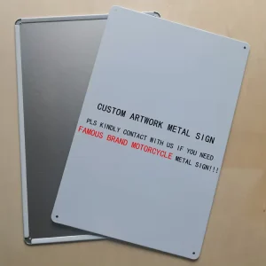 Funny Rustic Metal Wall Decor Vintage UV Printed Tin Sign 20X30CM Retro Custom Blank Metal Sign for Sublimation Plated Technique