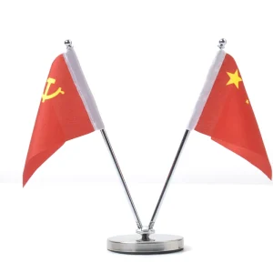 Gahumi Mini Office World Flag v Shape Table Pole Decoration Countries 14*21cm Desk Flag