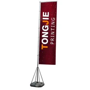 Giant 5m 7m Telescopic Pole Water Injection Base Rectangle Square Flag