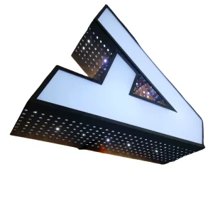 Giant Letter LED Steel Apartment Door Number LED Letter Board 3D