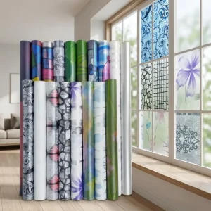 Glass Decor PVC Frosted Static Cling Window Tint Film Static for Building