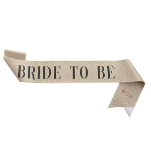 Glitter Fabric Bride’s Shoulder Party Sash Bride Be Ribbon Belt Wedding Valentine’s Day Waterproof