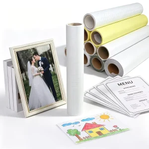 Glitter Sparkle Soft Glossy Cold Laminating Film Roll PVC Self Adhesive Waterproof Anti Scratch Protective Film for Photo Album