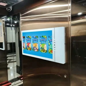 Global Certificates Ready Android Windows Ultra Thin LCD Indoor Elevator Advertising Display Wall mounted Advertising Player