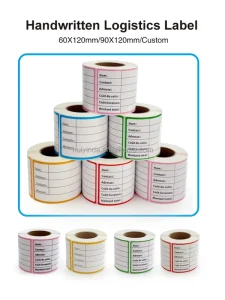 Gloss Coated Self Adhesive Labels Bright Vivid Color MOQ 10 Rolls Low Price