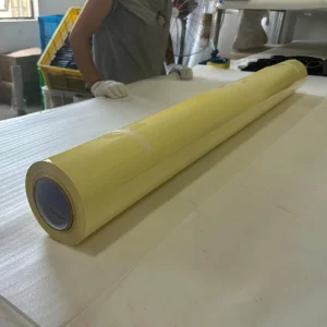 Glossy Matte Cold Lamination PVC Self Adhesive Film Roll Yellow Laminating Film