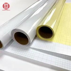 Glossy Matte Transparent Adhesive White Cold Lamination Film Roll For Advertising Materials