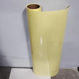 Glossy PVC Cold Laminating Film Yellow Paper Self Adhesive Transparent Waterproof Durable Glossy Protective Roll