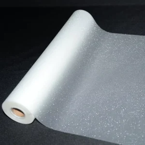 Transparent Gloss Sparkle PVC Cold Lamination Film Roll Self Adhesive Permanent Vinyl UV Resistant Waterproof 0.2mm Thickness
