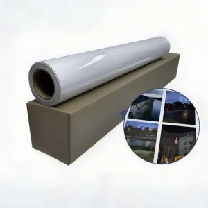 Glossy Self-adhesive PVC Cold Lamination Film Roll 0.914-1.52m X 50m for Advertising Printing Protection