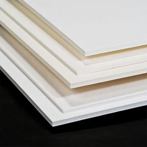 Glossy White Cast PVC Foam Board Eco Friendly Plastic Compressed for Cabinet Furniture and Advertising Application