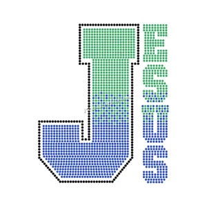 God and Faith Factory Ready Design Custom Rhinestone Letter Heat Transfer Motifs