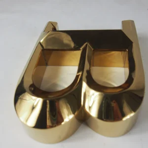 Gold 3D Acrylic Stainless Steel Metal Wall Letters Backlit Business Advertising Logo Sign LED Light Source 50,000 Hours