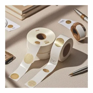Gold Foil Clear Stickers Self Adhesive Private Sticker