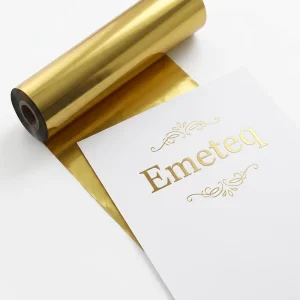 Gold Foil Sliver Foil PET Film Hot Stamping Foil Rolls Toner Reactive Foil Hot Foil for Paper Holographic Card Printer