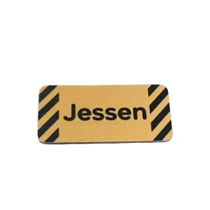 Gold Silk Screen 0.5mm Thick Aluminum Stainless Steel Engraved Metal Nameplate Sign Raised Metal Plate