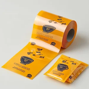 Gravure Printing Automatic Wrapping Film Metallized Foil Food Packaging Laminating Plastic Film Roll Printing Film for Cookies