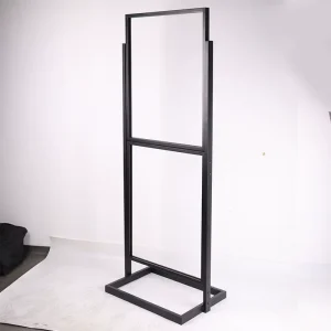 H Shaped Display Stand Double Layer Vertical Display Stand for Supermarket Advertising Signs
