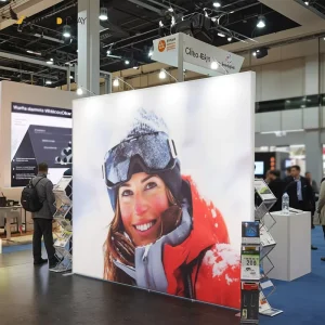 HAWK Large Frameless Fabric SEG Backlit Display LED Advertising Lightbox Frames Fabric Advertising Light Boxes Stand
