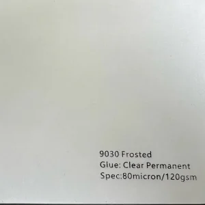 HF 9030 Frosted 80 Micron 120G Window Film Printable PVC Sticker Glossy Matte for Advertising Display