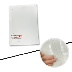 HF NU3100 Polymeric 80 Micron 140G Cold Lamination Film Printable PVC Sticker Glossy Matte for Advertising Display