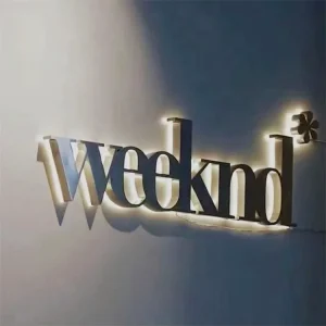 Hand Cast Custom Luxury Textured Finish 3D Resin Backlit Letters LED Strips Neon Waterproof IPx4 Remote Control Decoration