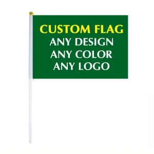 Hand Flag Lightweight Compact Custom Logo Print Product Launch Outdoor Pop up Store Advertising Hand Flag