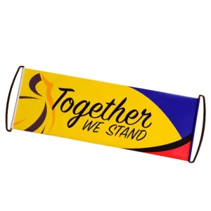 Hand Held Rolling Retractable Flag Sports Scrolling Lightweight Banner