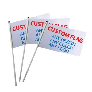 Hand Shaking Waving Printed Flag National Sports Events Festival Fan Handheld Flag National Flag for Sports
