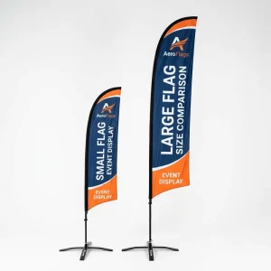 Handheld Flag Custom Thermal Transfer Printed Mini Polyester Stick Flag Aluminum Pole Festival Flag Outdoor Advertising Bulk