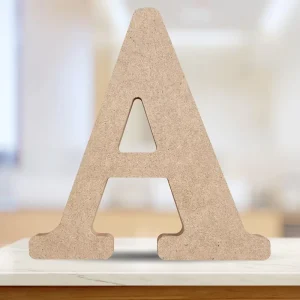 Handmade Standing DIY Wooden Crabble Tiles Letters Carving MDF Wooden Letters for Educational
