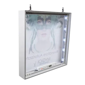 Hanging Ceiling Dye-sub Fabric Frameless Aluminium Profile Curved Light Box Trade Show Lightbox