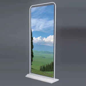 Hanging Picture Display Banner Stand Iron Frames Display Door Shape Banner Stand Metal Display Stand